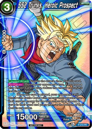 SS2 Trunks, Heroic Prospect (Alternate Art) (P-219) - Promotion Cards