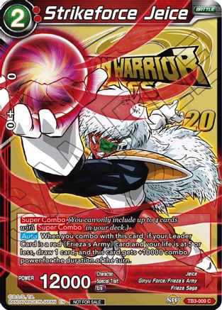 Strikeforce Jeice (TB3-009) - Tournament Promotion Cards