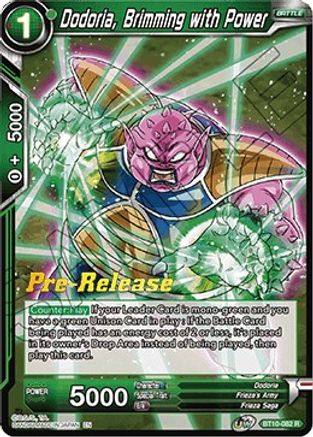 Dodoria, Brimming with Power (BT10-082) - Rise of the Unison Warrior PreRelease Cards