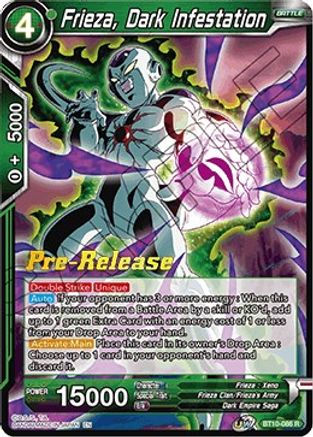 Frieza, Dark Infestation (BT10-086) - Rise of the Unison Warrior PreRelease Cards