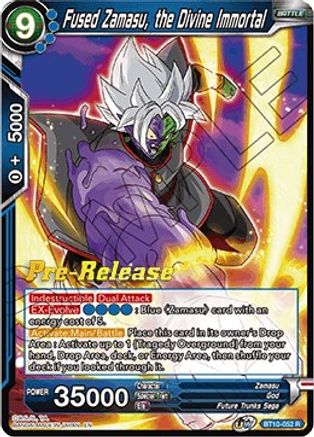 Fused Zamasu, the Divine Immortal (BT10-052) - Rise of the Unison Warrior PreRelease Cards