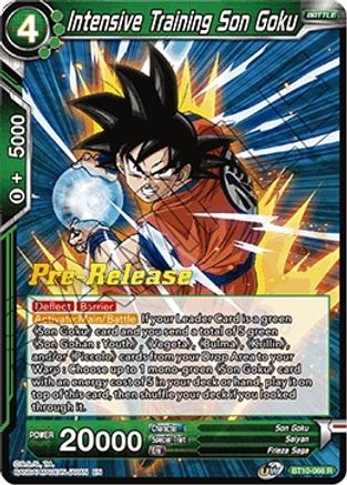 Intensive Training Son Goku (BT10-066) - Rise of the Unison Warrior PreRelease Cards