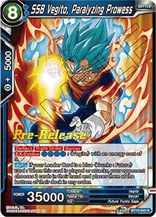 SSB Vegito, Paralyzing Prowess (BT10-045) - Rise of the Unison Warrior PreRelease Cards