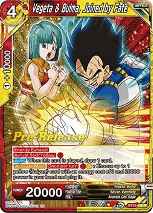 Vegeta & Bulma, Joined by Fate (BT10-146) - Rise of the Unison Warrior PreRelease Cards