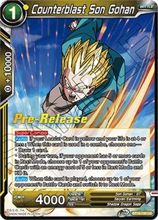 Counterblast Son Gohan (BT10-100) - Rise of the Unison Warrior PreRelease Cards