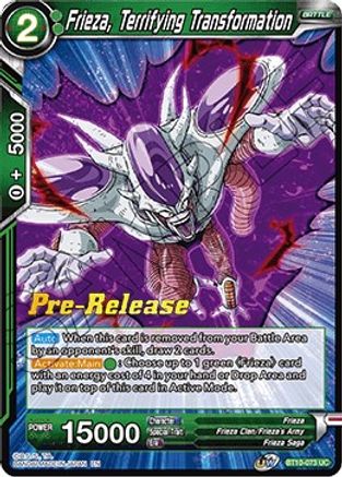 Frieza, Terrifying Transformation (BT10-073) - Rise of the Unison Warrior PreRelease Cards