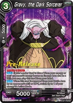 Gravy, the Dark Sorcerer (BT10-138) - Rise of the Unison Warrior PreRelease Cards