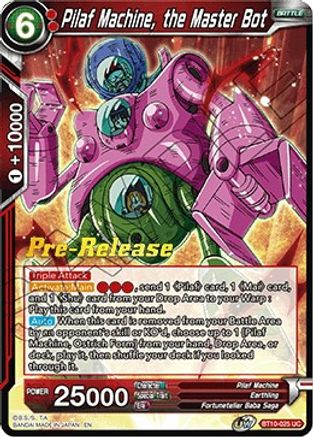 Pilaf Machine, the Master Bot (BT10-025) - Rise of the Unison Warrior PreRelease Cards