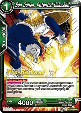 Son Gohan, Potential Unlocked (BT10-067) - Rise of the Unison Warrior PreRelease Cards