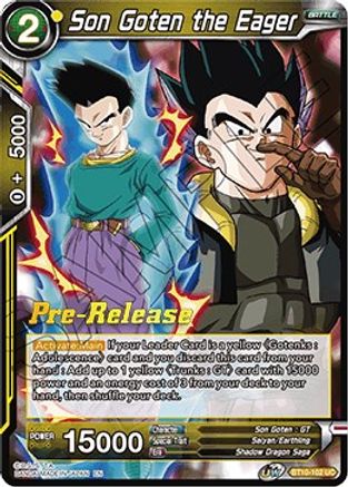 Son Goten the Eager (BT10-102) - Rise of the Unison Warrior PreRelease Cards