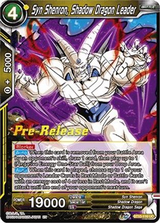 Syn Shenron, Shadow Dragon Leader (BT10-116) - Rise of the Unison Warrior PreRelease Cards