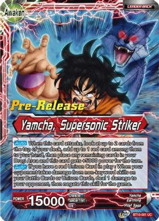 Yamcha // Yamcha, Supersonic Striker (BT10-001) - Rise of the Unison Warrior PreRelease Cards