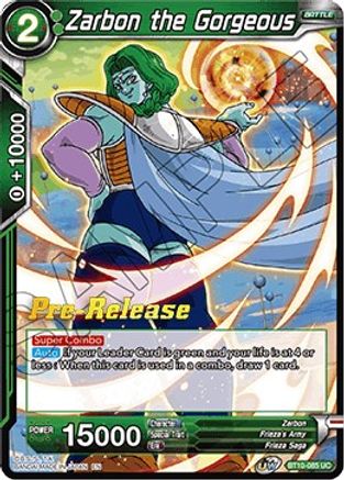 Zarbon the Gorgeous (BT10-085) - Rise of the Unison Warrior PreRelease Cards