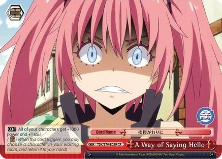 A Way of Saying Hello (TSK/S70-E059 CR) - That Time I Got Reincarnated as a Slime