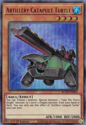 Artillery Catapult Turtle (ROTD-EN003) - Rise of the Duelist 1st Edition
