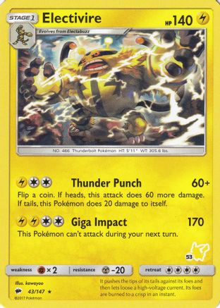 Electivire 043/147  Battle Academy - Promo
