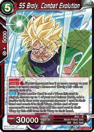 SS Broly, Combat Evolution (BT11-015) - Vermilion Bloodline Foil