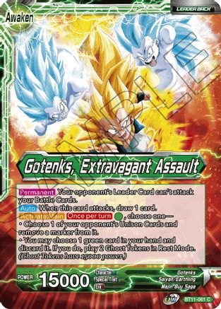 Gotenks // Gotenks, Extravagant Assault (BT11-061) - Vermilion Bloodline