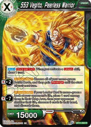 SS3 Vegito, Peerless Warrior (BT11-063) - Vermilion Bloodline