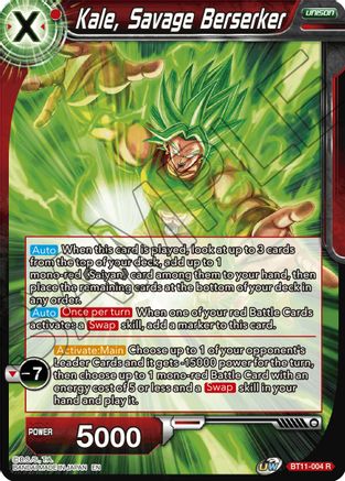 Kale, Savage Berserker (BT11-004) - Vermilion Bloodline