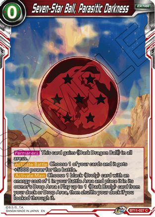 Seven-Star Ball, Parasitic Darkness (BT11-027) - Vermilion Bloodline Foil