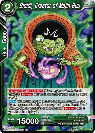 Bibidi, Creator of Majin Buu (BT11-072) - Vermilion Bloodline