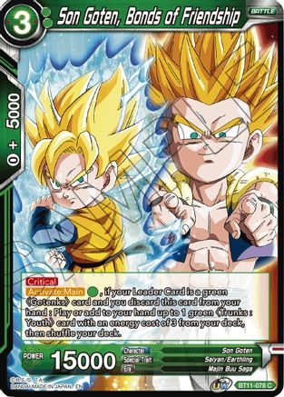 Son Goten, Bonds of Friendship (BT11-078) - Vermilion Bloodline