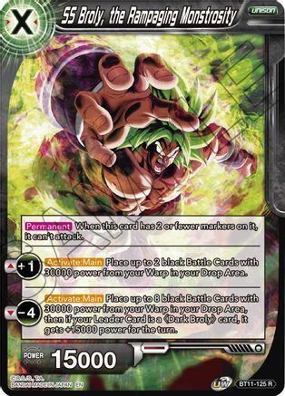 SS Broly, the Rampaging Monstrosity (BT11-125) - Vermilion Bloodline Foil