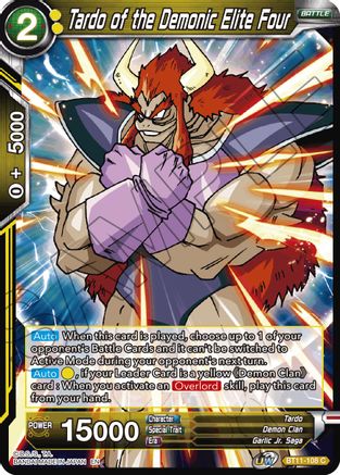Tardo of the Demonic Elite Four (BT11-108) - Vermilion Bloodline