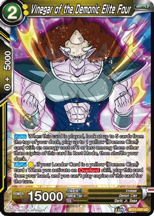 Vinegar of the Demonic Elite Four (BT11-107) - Vermilion Bloodline