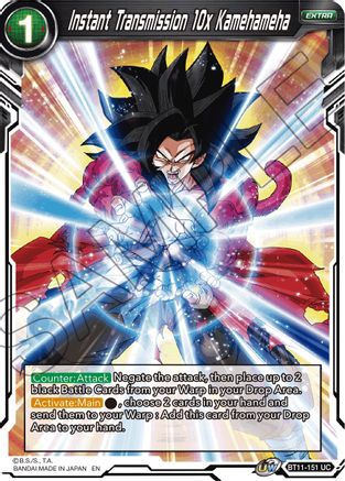 Instant Transmission 10x Kamehameha (BT11-151) - Vermilion Bloodline