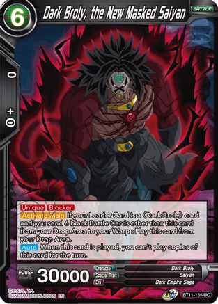 Dark Broly, the New Masked Saiyan (BT11-135) - Vermilion Bloodline