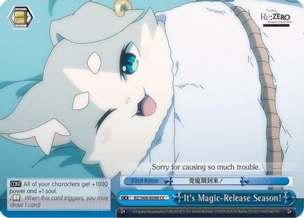 It's Magic-Release Season! (RZ/S68-E098 CC) - Re:ZERO Memory Snow