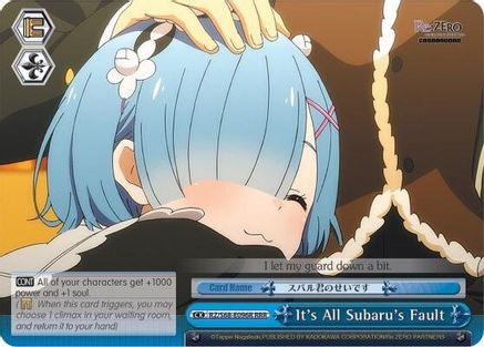 It's All Subaru's Fault (RRR) (RZ/S68-E096R RRR) - Re:ZERO Memory Snow