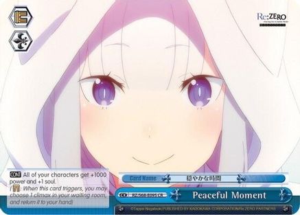 Peaceful Moment (RZ/S68-E095 CR) - Re:ZERO Memory Snow