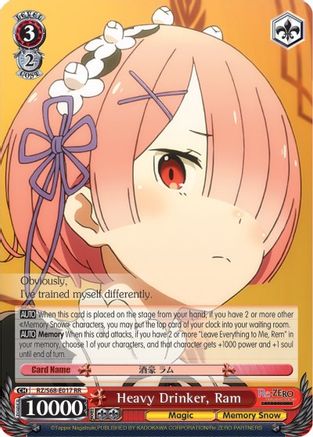 Heavy Drinker, Ram (RZ/S68-E017 RR) - Re:ZERO Memory Snow