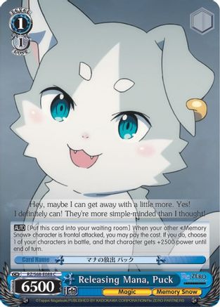 Releasing Mana, Puck (RZ/S68-E088 C) - Re:ZERO Memory Snow