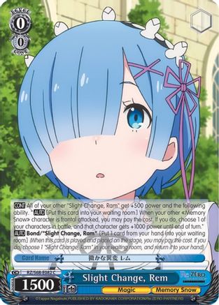 Slight Change, Rem (RZ/S68-E082 C) - Re:ZERO Memory Snow