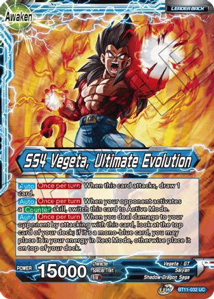 Vegeta // SS4 Vegeta, Ultimate Evolution (BT11-032) - Vermilion Bloodline Foil