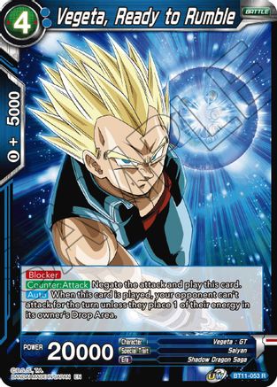 Vegeta, Ready to Rumble (BT11-053) - Vermilion Bloodline