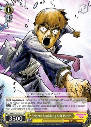 Reigen: Banishing Salt Punch! (MOB/SX02-T02 TD) - Mob Psycho 100
