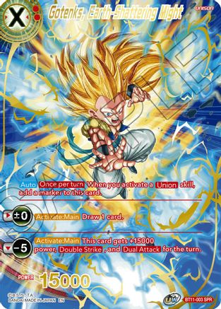 Gotenks, Earth-Shattering Might (SPR) (BT11-003) - Vermilion Bloodline