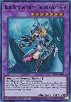 Dark Magician Girl the Dragon Knight (Blue) (DLCS-EN006) - Dragons of Legend: The Complete Series 1st Edition