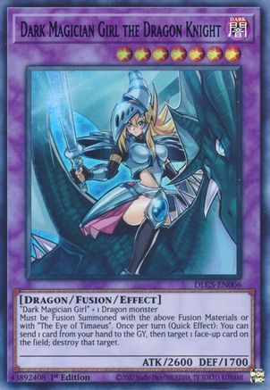 Dark Magician Girl the Dragon Knight (Green) (DLCS-EN006) - Dragons of Legend: The Complete Series 1st Edition