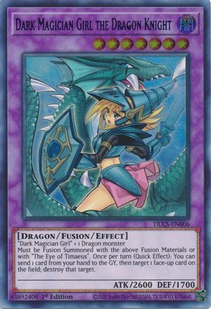 Dark Magician Girl the Dragon Knight (Alternate Art) (Blue) (DLCS-EN006) - Dragons of Legend: The Complete Series 1st Edition