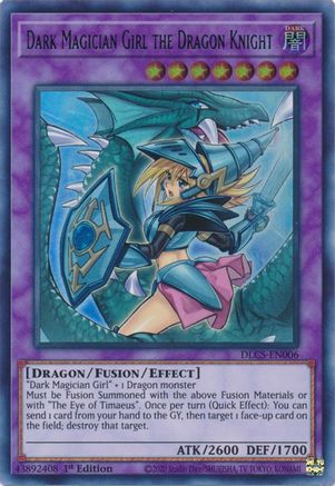 Dark Magician Girl the Dragon Knight (Alternate Art) (Green) (DLCS-EN006) - Dragons of Legend: The Complete Series 1st Edition