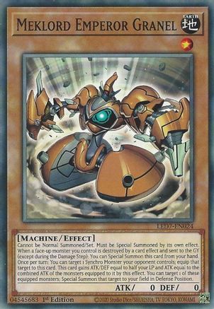 Meklord Emperor Granel (LED7-EN024) - Legendary Duelists: Rage of Ra 1st Edition