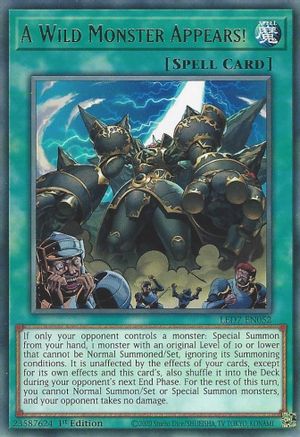 A Wild Monster Appears! (LED7-EN052) - Legendary Duelists: Rage of Ra 1st Edition