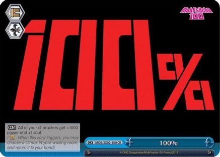 100% (MOB/SX02-100 CR) - Mob Psycho 100