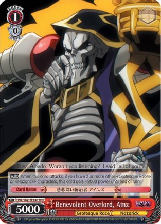 Benevolent Overlord, Ainz (RRR) (OVL/S62-TE14R RRR) - Nazarick: Tomb of the Undead